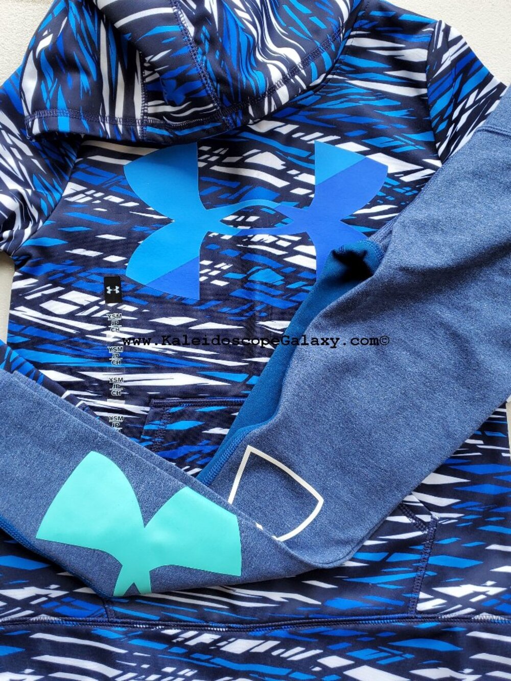 Under Armour Girls XS Leggings w/ Size Small Hoodie Sweatshirt ~ Blue ~ NWT